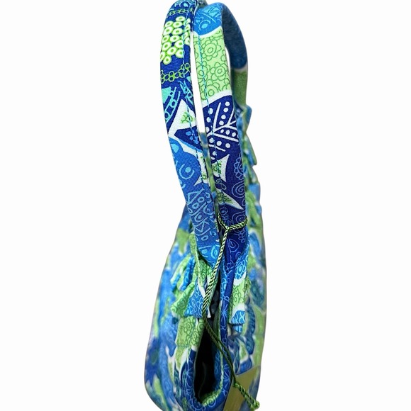 Vera Bradley Lily Doodle Daisy Ruffled Mini Purse Y2K Retired Print 2012 New - Picture 7 of 16